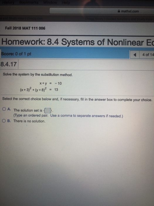 Solved A Mathxl.com Fall 2018 Mat 111 006 Homework: 8.4 | Chegg.com