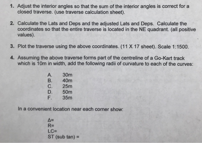 Solved 1 Adjust The Interior Angles So That The Sum Of T