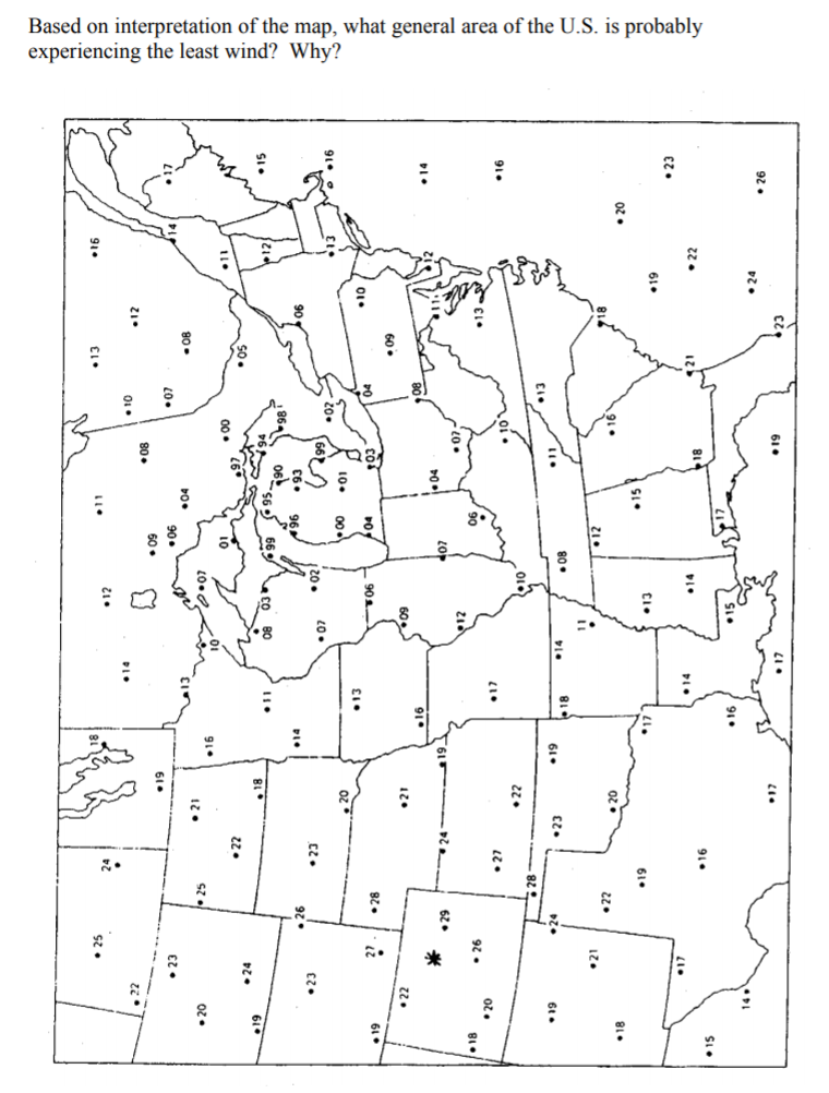 Lines Of Equal Pressure On A Weather Map Solved: Drawing Isobars. Practice In Drawing Isobars (line 