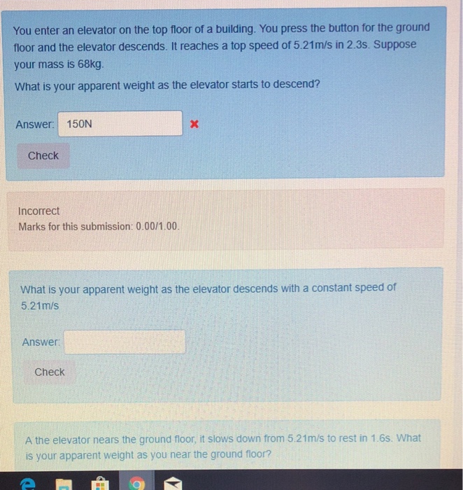 Solved You Enter An Elevator On The Top Floor Of A Buildi