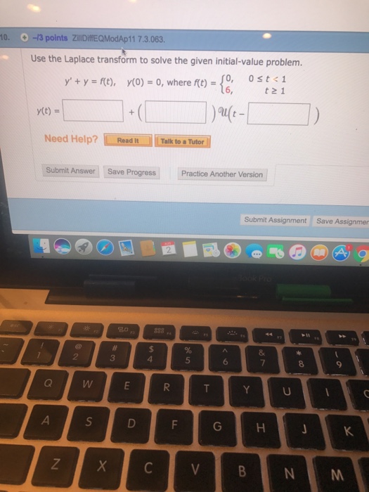 Solved Use The Laplace Transform To Solve The Given Initi Chegg Com