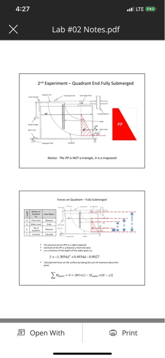 Cene 240 Hydraulics Lab 2 Lab Report Due See Chegg Com