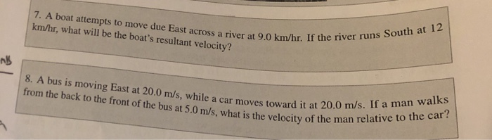 Solved 7 A Boat Attempts To Move Due East Across A River Chegg Com Across the river is, as the comments so far attest, not for everyone's taste. a boat attempts to move due east across