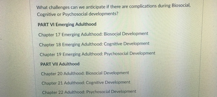 emerging adulthood cognitive development