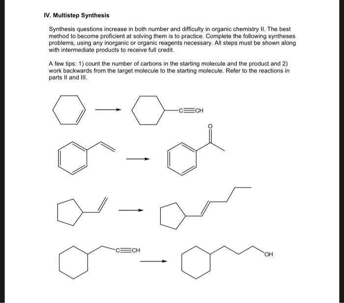 Multistep synthesis organic chemistry calculator image