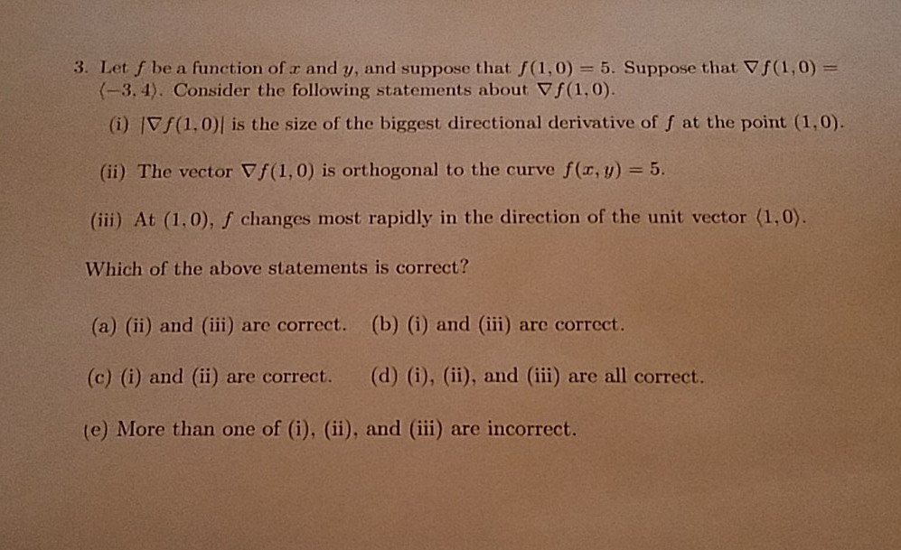 Solved 3 Let F Be A Function Of X And Y And Suppose Tha Chegg Com