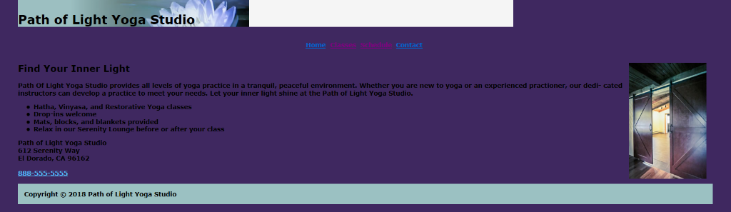 Path of Light Yoga Studio Home Classes Schedule Contact Find Your Inner Light Path Of Light Yoga Studio provides all levels o