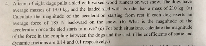 a team of eight dogs pulls a sled