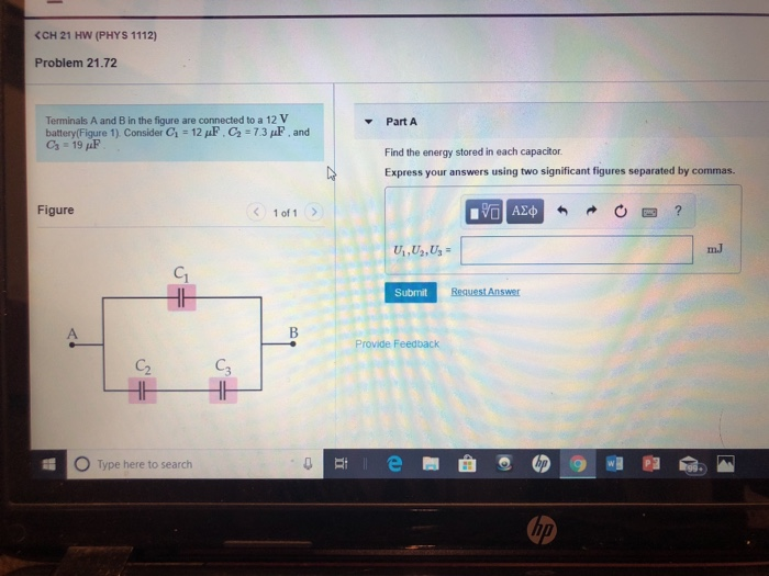 Solved Kch 21 Hw Phys 1112 Problem 21 72 Terminals A An Chegg Com