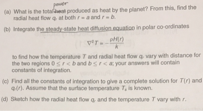 A What Is The Total Heat Produced As Heat By The Chegg Com