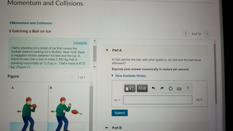 Solved: Momentum And Collisions View Available Hint(s) Fig ... Solved: Momentum And Collisions View Available Hint(s) Fig ...