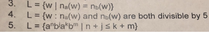 4. L [w na(w) and nb(w) are both divisible by 5