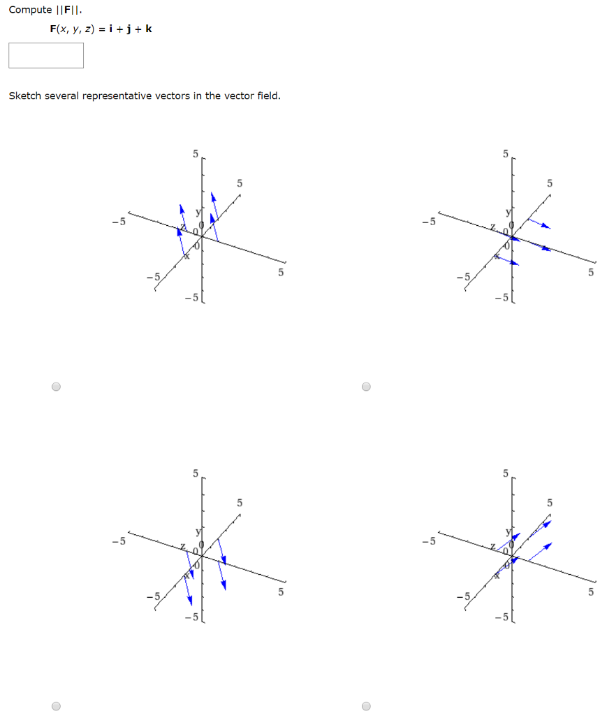 Solved Compute Iifii F X Y Z I J K Sketch Several Repr Chegg Com