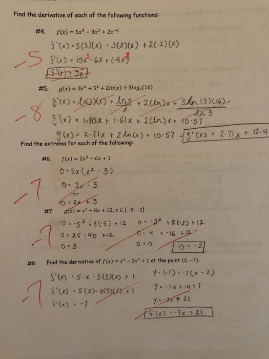 Solved Find The Derivative Of Each Of The Following Funct Chegg Com