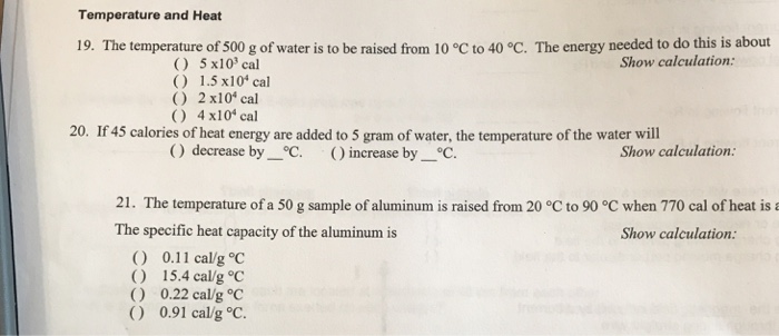 Solved You put 400 g of water at 24 °C into a 500-W
