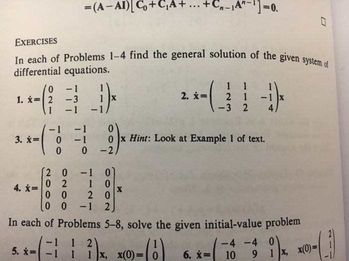 Solved In Each Of Problems 1 4 Find The General Solution Chegg Com