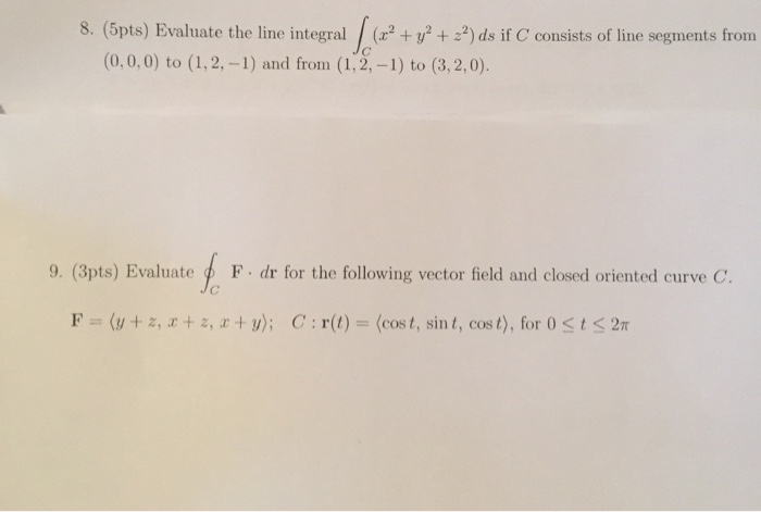 Solved Evaluate The Line Integral Integral C X 2 Y 2 Chegg Com