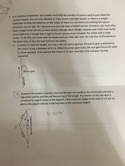 Solved In A Robotic Competition You Usually Must Limit T
