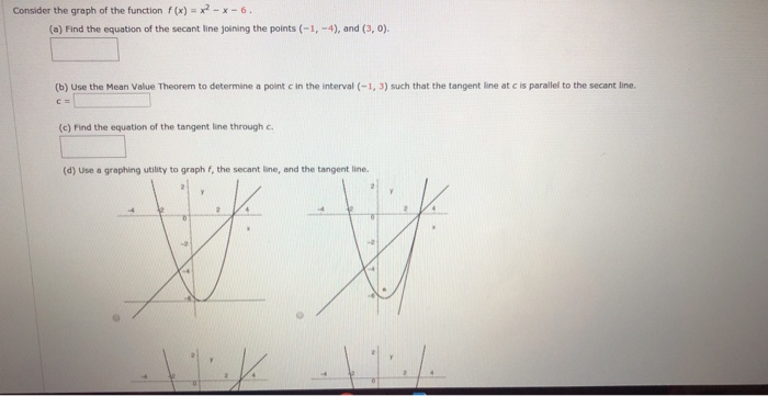 Consider The Graph Of The Function F X X2 X 6 A Chegg Com