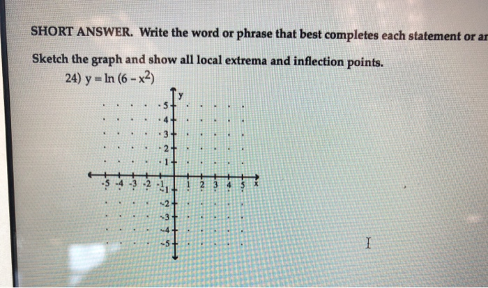 Solved Short Answer Write The Word Or Phrase That Best C