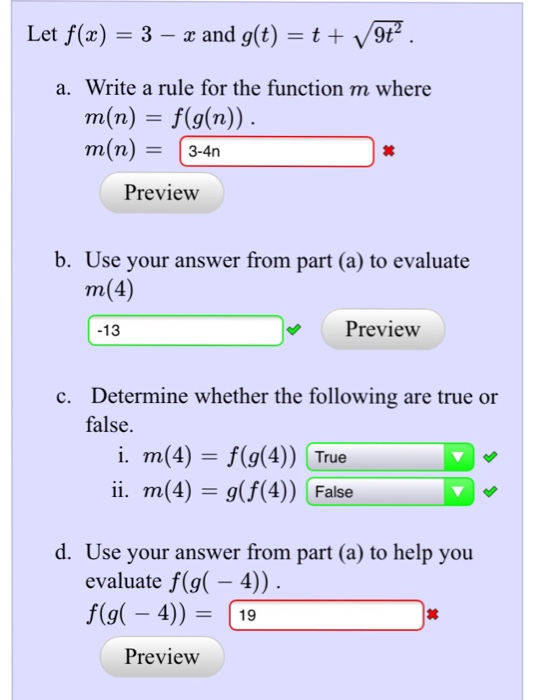 Solved Let F X 3 X And G T T V9t2 A Write A Ru Chegg Com