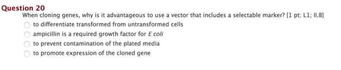 Solved When Cloning Genes, Why Is Advantageous To Use A V