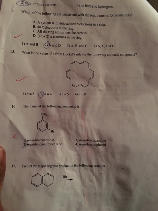 Solved Which Of The Following Are Consistent With The Chegg Com