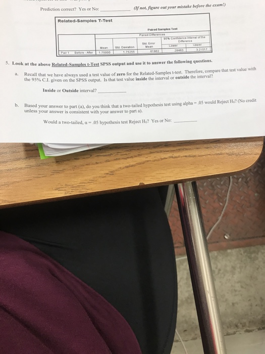 Solved Prediction Correct Yes Or No F Not Figure Out Y