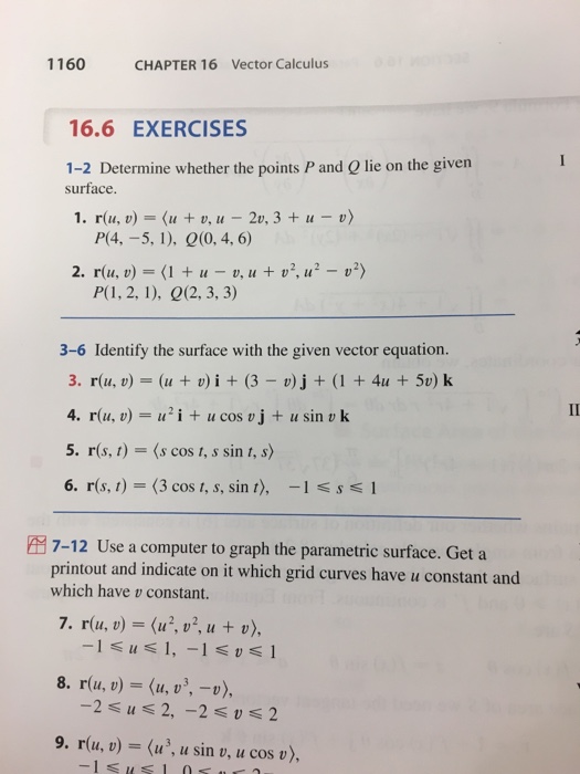 Solved 1160 Chapter 16 Vector Calculus 16 6 Exercises 1 2 Chegg Com