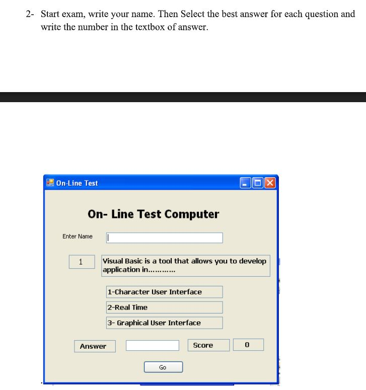 Visual Basic Programming Framework Concepts Where Chegg Com