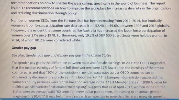 the glass ceiling refers to