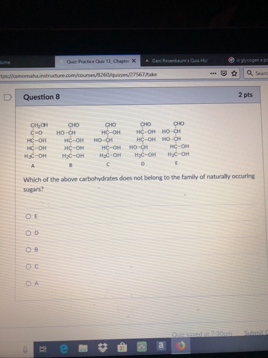 Solved Quiz Practice Quiz 13 Chapter Dani Rosenbaum S Q Chegg Com