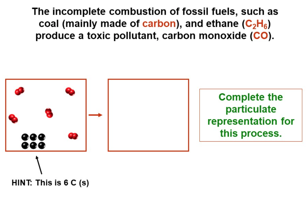 Solved The incomplete combustion of fossil fuels, such as 