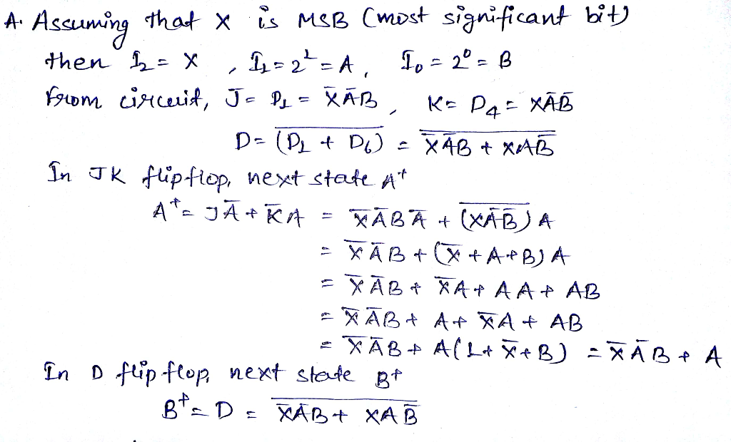Solved 05 C Synchronous Sequental Lo 18 Final Questions Encs22 D Birzeit University Psi R Q