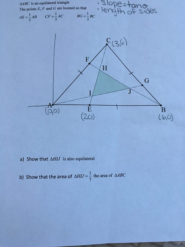 Triangle Abc Is An Equilateral Triangle The Points Chegg Com