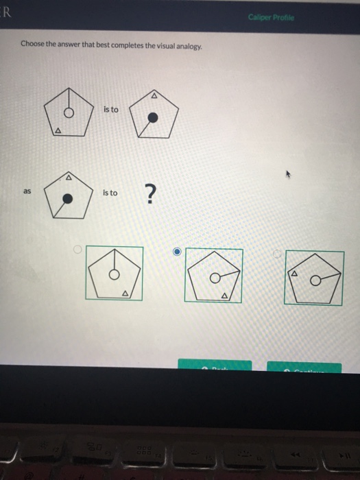 Solved: Caliper Profile Choose The Answer That Best Comple ...