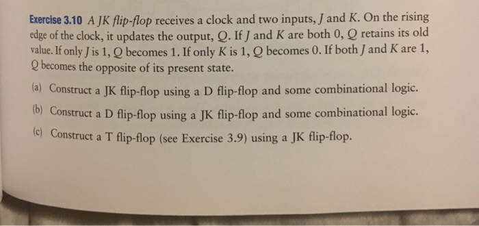 Solved A Jk Flip Flop Receives A Clock And Two Inputs J Chegg Com