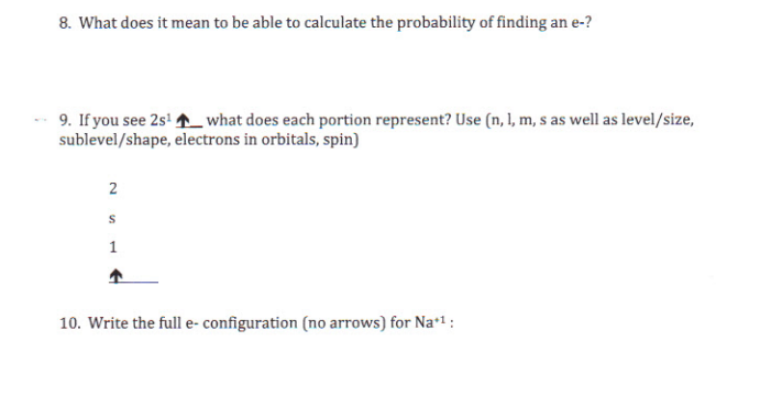 Solved 8 What Does It Mean To Be Able Calculate The P What Does It Mean To Be Able Calculate The Probability Of Finding An