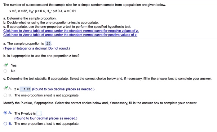 Solved The Number Of Successes And The Sample Size For A Chegg Com