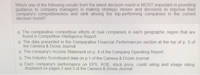 Solved Which One Of The Following Results From The Latest