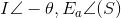 Iangle -theta , E_{a}angle(S)