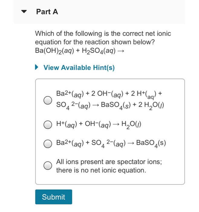 Solved Part A Which Of The Following Is The Correct Net I Chegg Com