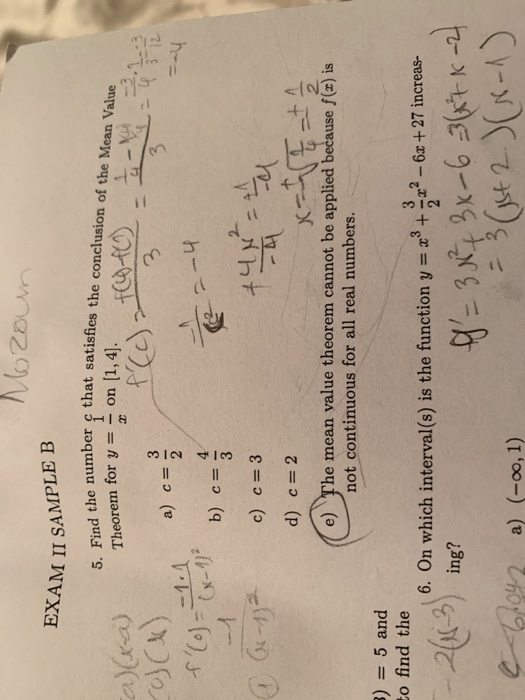 Solved Am Ii Sample B Number C That Satisfes The Conelusi Chegg Com