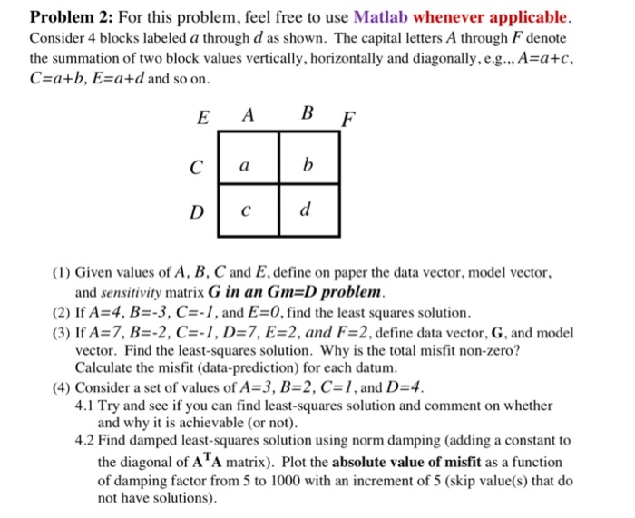 Application Numbers Letters, Problem 2 For This Problem Feel Free To Use Matlab Whenever Applicable Consider, Application Numbers Letters