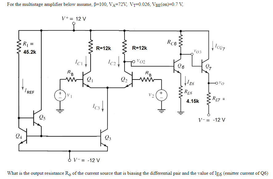 Solved For The Multistage Amplifier Below Assume Ss 100 Chegg Com