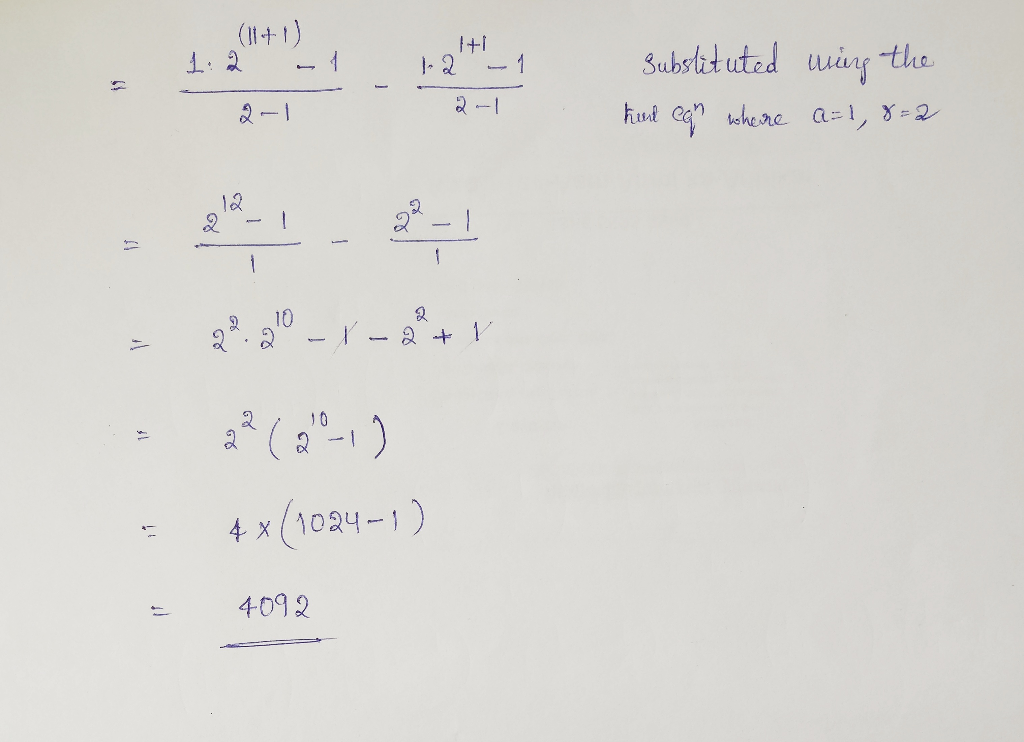 (114 ) l+i Bubsututed wurr -the. la 10 22 ( 210-1) 4x (102-1 느4092