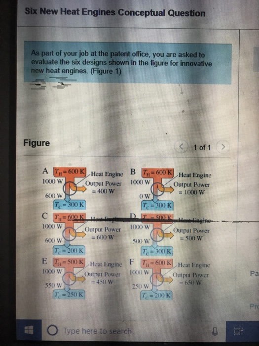Six New Heat Engines Conceptual Question As Part Of Chegg 