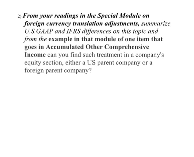 Solved From Your Readings In The Special Module On Foreig - 