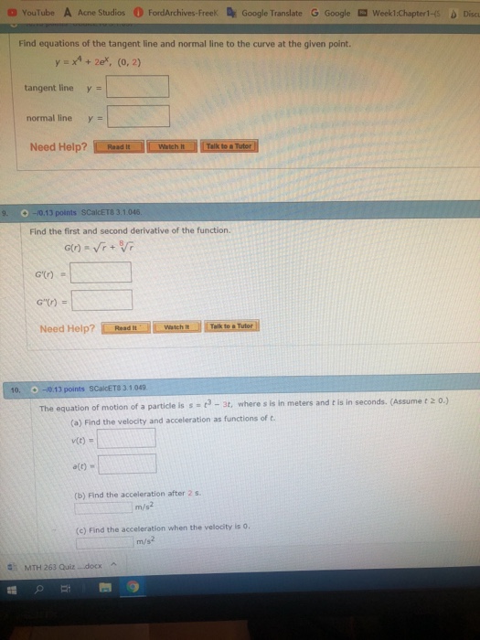 Solved ロyoutube A Acne Studios 0 For Archives Freek De Chegg Com