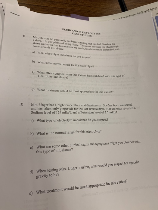 Case study electrolyte imbalance image